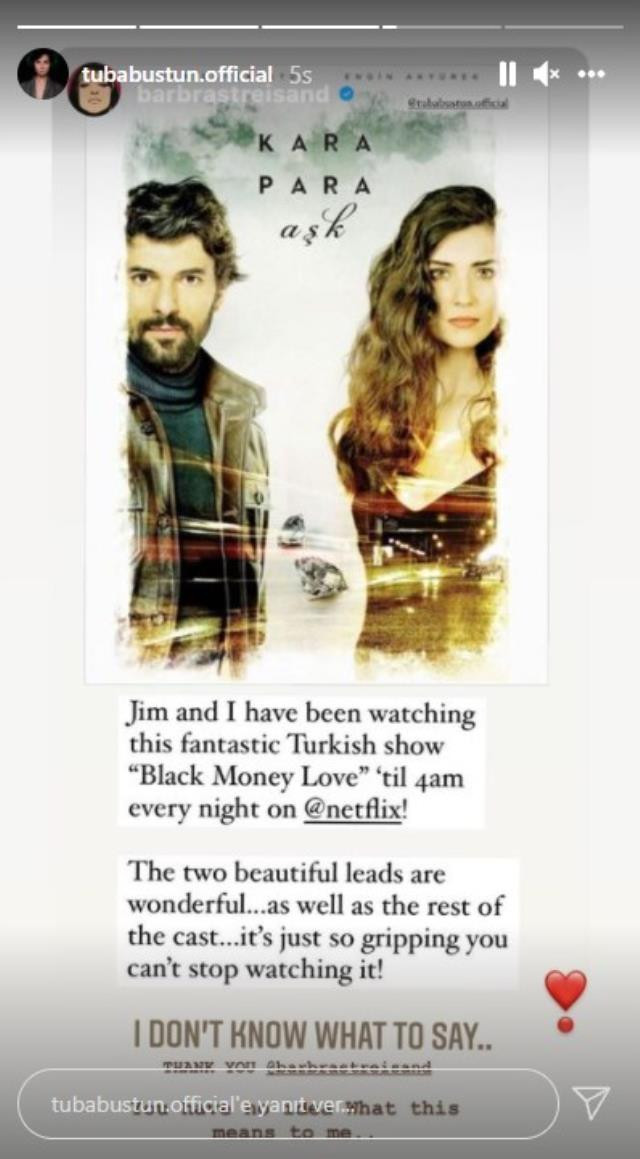 Barbra Streisand'tan Tuba Büyüküstün ve Engin Akyürek'e Övgüler - Resim: 2