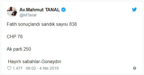Fatih'te geçersiz oyların sayımı bitti! - Resim: 1