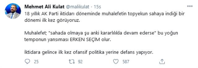 MAK Danışmanlık: 18 yıllık AK Parti iktidarında muhalefetin topyekün sahaya indiğini ilk kez görüyoruz