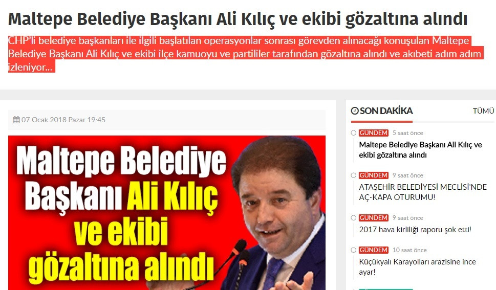 CHP'li başkandan gözaltına alındı iddiasına sert tepki: Gazetecilik mesleğine ihanettir! - Resim: 1