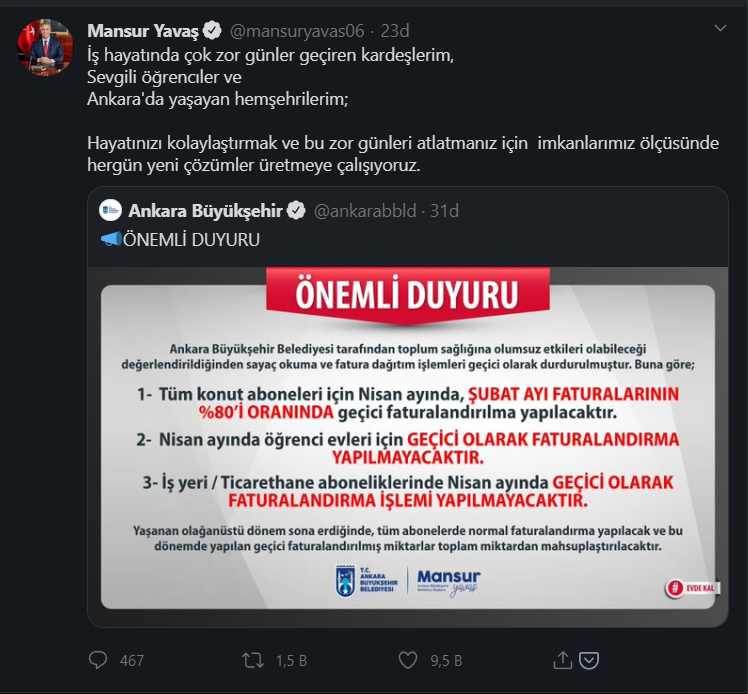 Mansur Yavaş'tan flaş karar: Öğrenci evlerine fatura gitmeyecek - Resim: 1