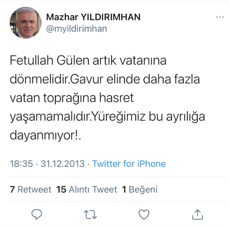 FETÖ Övgüleri Ortaya Çıkan Soylu'nun Danışmanı Hesabını Kapattı - Resim: 1