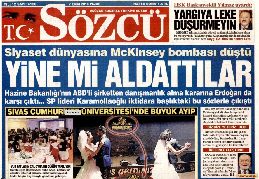 Erdoğan'ın McKinsey çıkışını gazeteler nasıl gördü? - Resim: 4