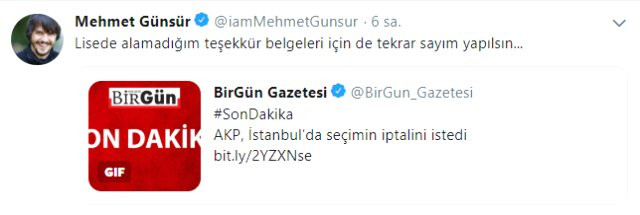 Mehmet Günsür, AKP'nin seçim talebini tiye aldı - Resim: 1