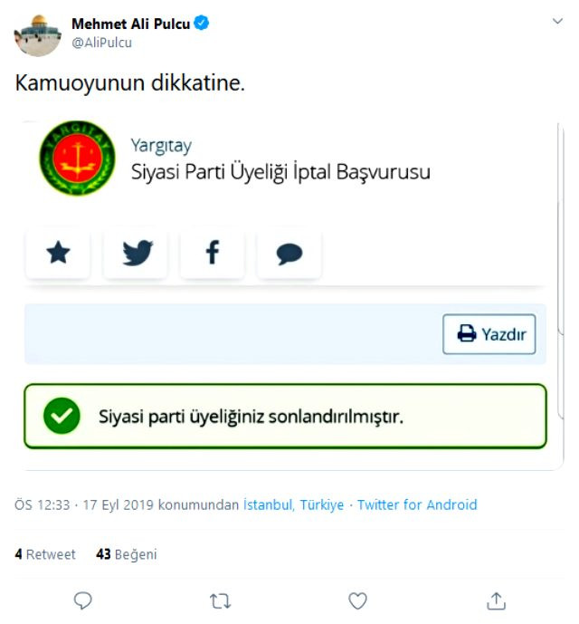 Davutoğlucu bir eski vekil daha AKP’den istifa etti - Resim: 2