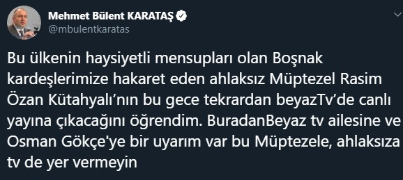 MHP’den Beyaz TV’ye sert mesaj: Müptezel ROK’u ekrana çıkarmayın - Resim: 1
