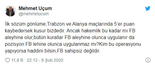 Cumhurbaşkanı Başdanışmanı: Kim bu operasyonu yapıyorsa haddini bilsin, Fenerbahçe sahipsiz değildir - Resim: 1
