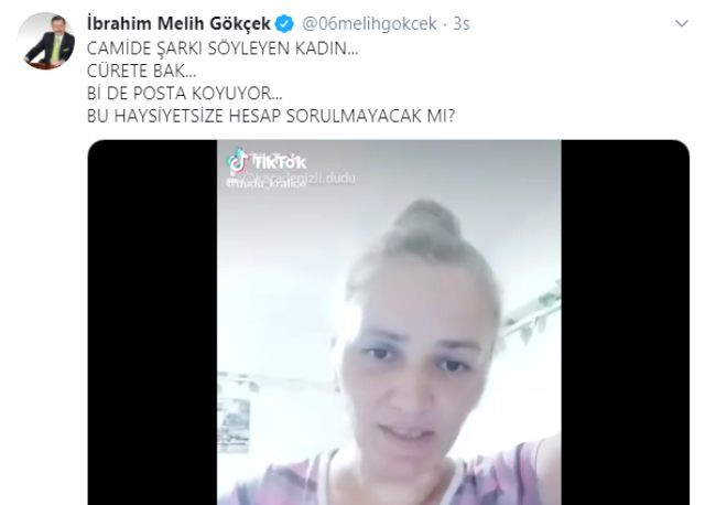 Melih Gökçek'ten camide şarkı söyleyen kadına suç duyurusu çağrısı - Resim: 2