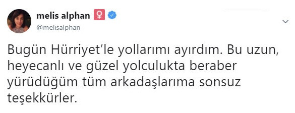 Doğan Grubunun satılmasından sonra Hürriyet'ten ilk ayrılan gazeteci Melis Alphan oldu - Resim: 2