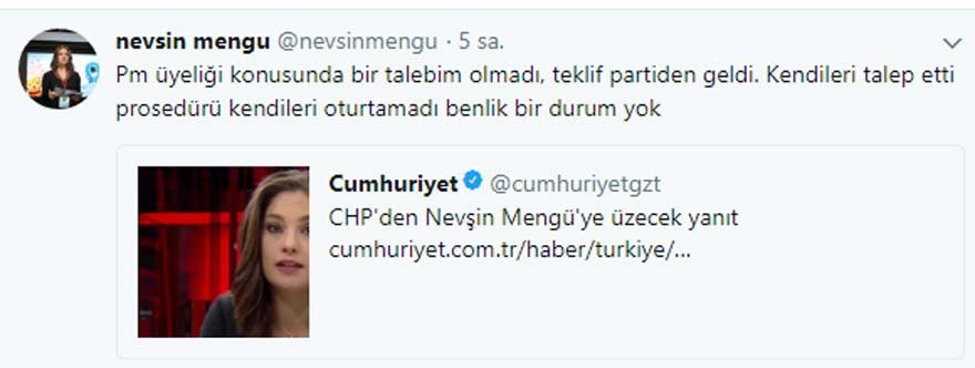 Nevşin Mengü'den CHP açıklaması: Benlik bir durum yok - Resim: 1