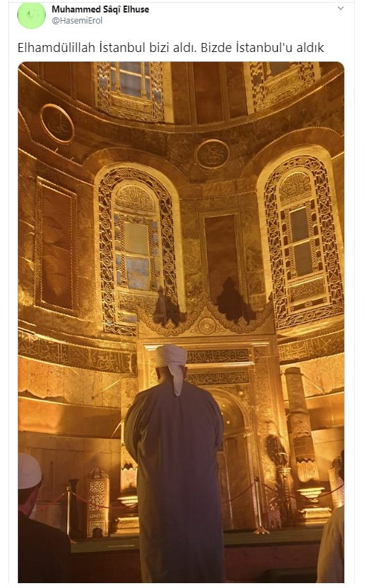 Menzilcilerden dikkat çeken Ayasofya mesajı - Resim: 1