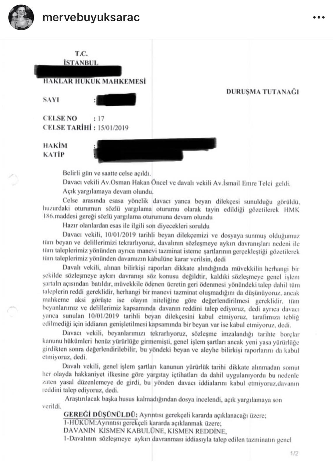 Merve Büyüksaraç: Acun'a karşı davayı kazandım - Resim: 1