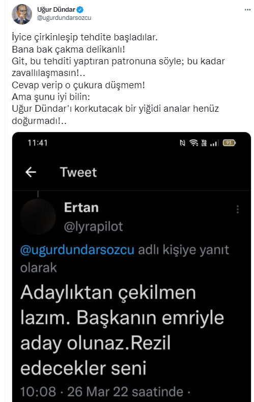 Uğur Dündar'ın Fenerbahçe Adaylığı Ortalığı Kızıştırdı: Tehdit Aldım Dedi - Resim: 1