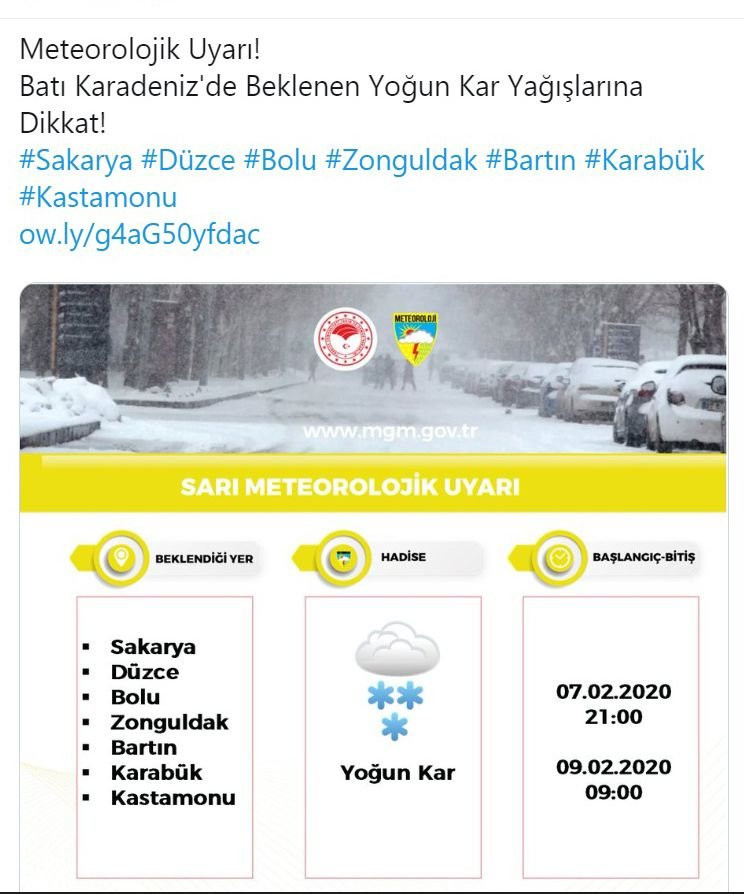 Meteoroloji’den 16 ilde yoğun kar ve çığ uyarısı!