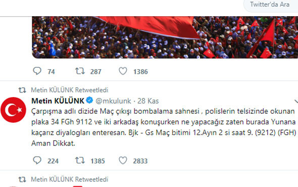 AK Partili Metin Külünk'ten Çarpışma uyarısı: FETÖ'nün gizli işaretleri - Resim: 1