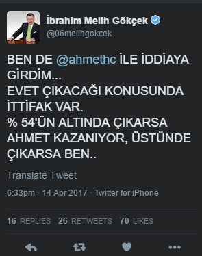 Melih Gökçek: Ahmet Hakan ile iddiaya girdim... - Resim: 1