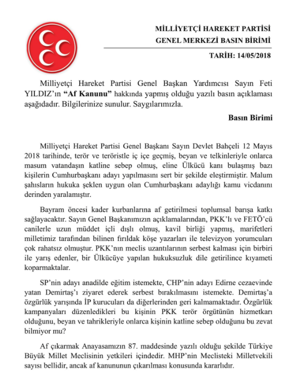 MHP afta ısrarcı: Madde madde açıkladı - Resim: 1