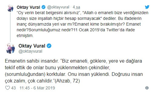 MHP'li Vural'dan AK Partili vekillere tepki: Ne ekerseniz onu biçersiniz - Resim: 1
