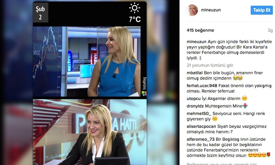 Bir günde iki elbise değiştiren ünlü spiker Mine Uzun'a şaşırtan soru - Resim: 1