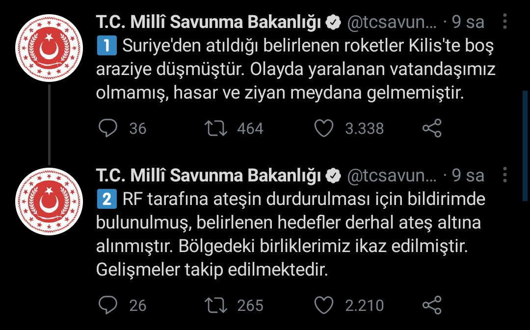 Suriye'den Kilis'e 2 Roket Atıldı - Resim: 1