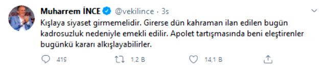 Muharrem İnce'den Metin Temel'le ilgili dikkat çeken paylaşım - Resim: 1