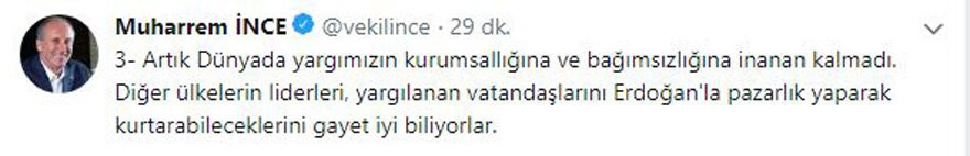 Muharrem İnce'den rahip krizi açıklaması: Yargımıza inanan kalmadı - Resim: 3