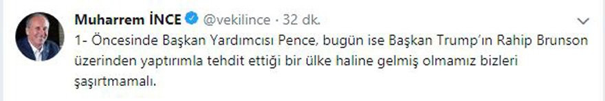 Muharrem İnce'den rahip krizi açıklaması: Yargımıza inanan kalmadı - Resim: 2