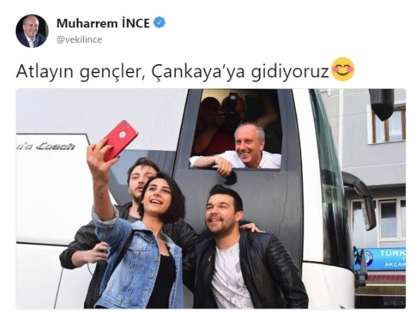 Muharrem İnce, atlayın gençler Çankaya'ya gidiyoruz dedi, Kemal Kılıçdaroğlu mesaj attı - Resim: 1