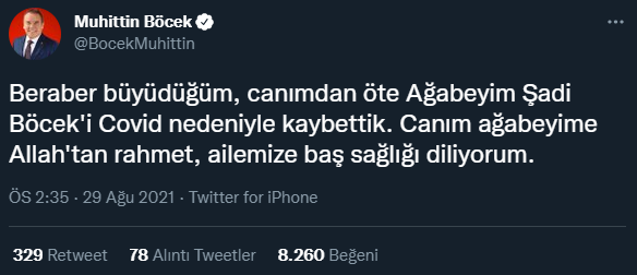 Muhittin Böcek Koronavirüs'e Yakalanan Ağabeyini Kaybetti - Resim: 1