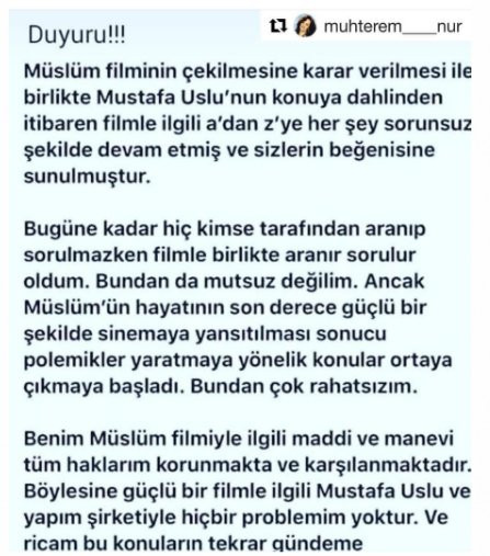 Muhterem Nur muamması: Müslüm filminden bir kuruş almadım - Resim: 1