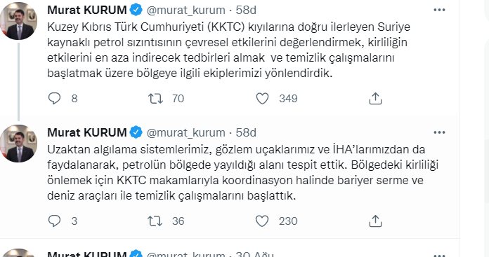 Bakan Kurum'dan Petrol Sızıntısı Açıklaması - Resim: 1