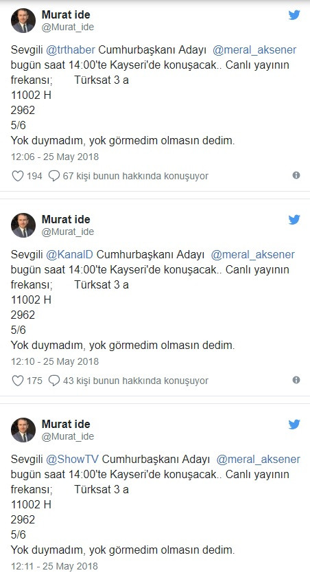 Akşener'in danışmanı Murat İde frekans paylaştı, TV kanallarına tepki gösterdi - Resim: 2