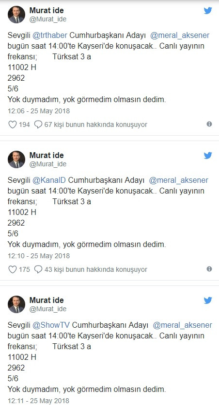 Akşener'in danışmanı Murat İde frekans paylaştı, TV kanallarına tepki gösterdi - Resim: 2