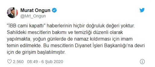 İBB’den sahil kısmındaki camiler kapatıldı iddialarına cevap - Resim: 1