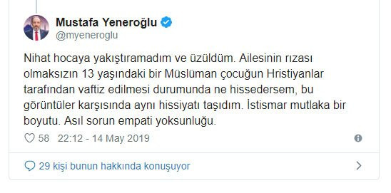 AKP’li Vekil Mustafa Yeneroğlu’ndan Nihat Hatipoğlu’na sert tepki - Resim: 1