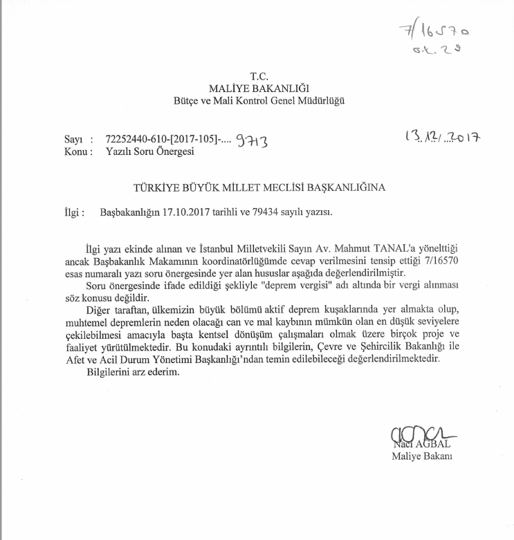 Mahmut Tanal deprem vergisi tartışmalarının serüvenini anlattı: Unakıtan, Ağbal ne demiş? - Resim: 1