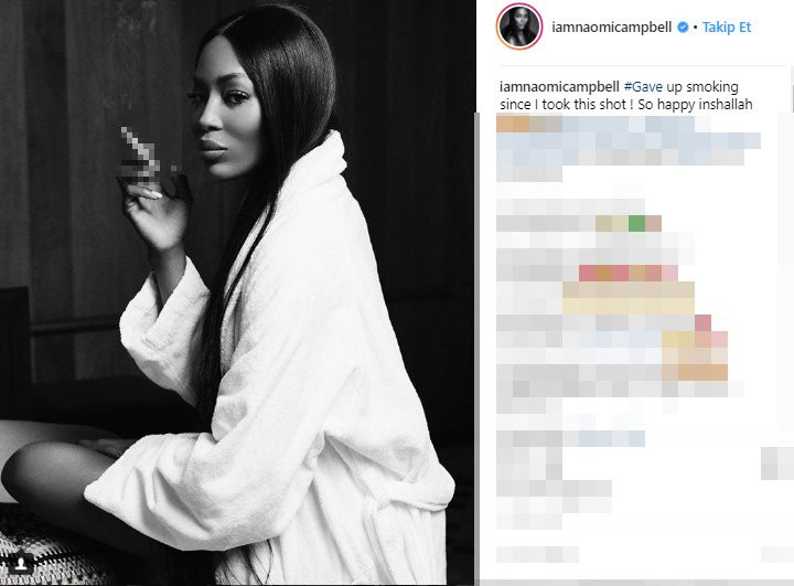 Naomi Campbell'dan kafaları karıştıran paylaşım: İnşallah - Resim: 1