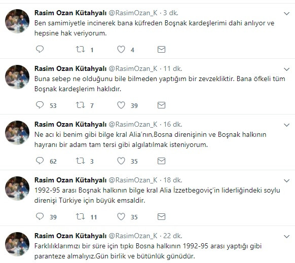 Rasim Ozan Kütahyalı sessizliğini bozdu: Bana küfreden Boşnak kardeşlerime hak veriyorum - Resim: 2