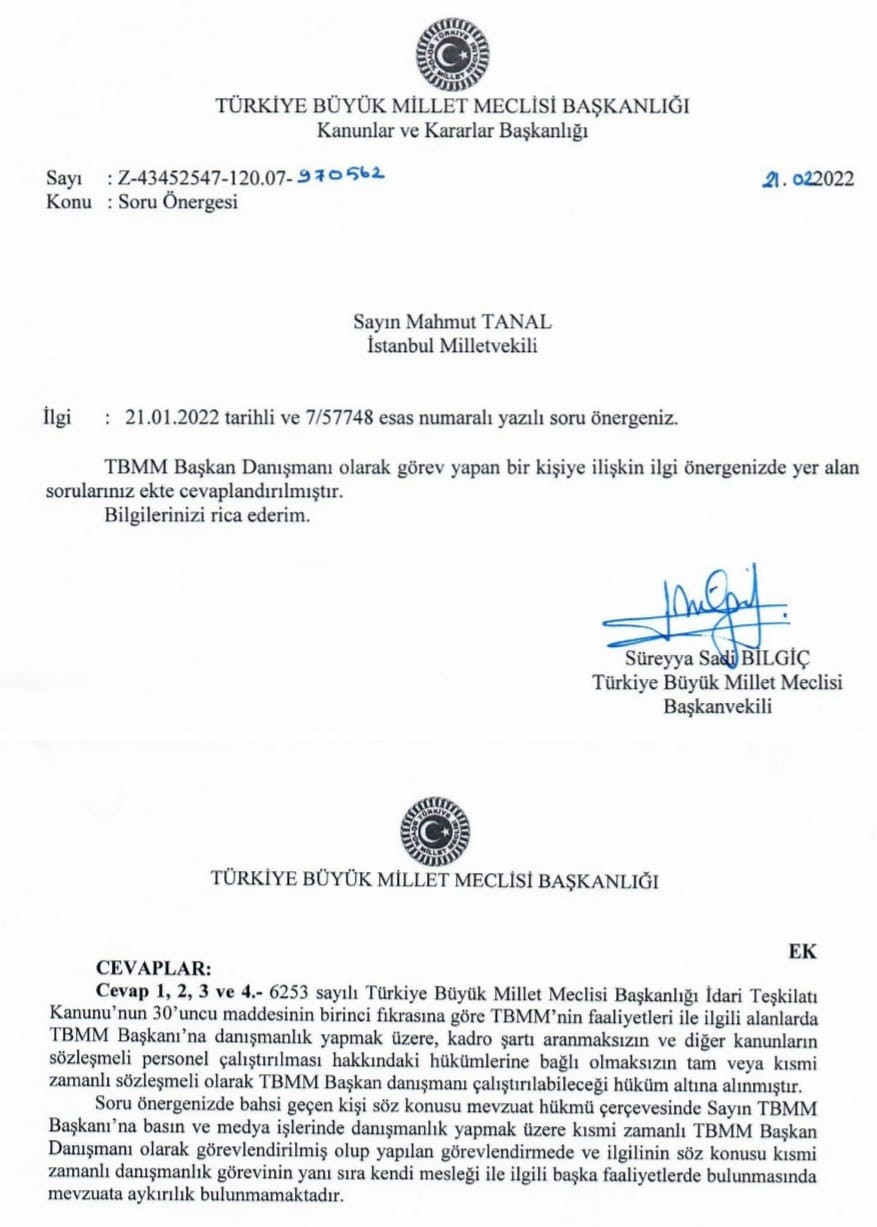 Nasuhi Güngör TBMM Başkanı Şentop’a Part Time Danışmanlık Yapıyormuş - Resim: 1