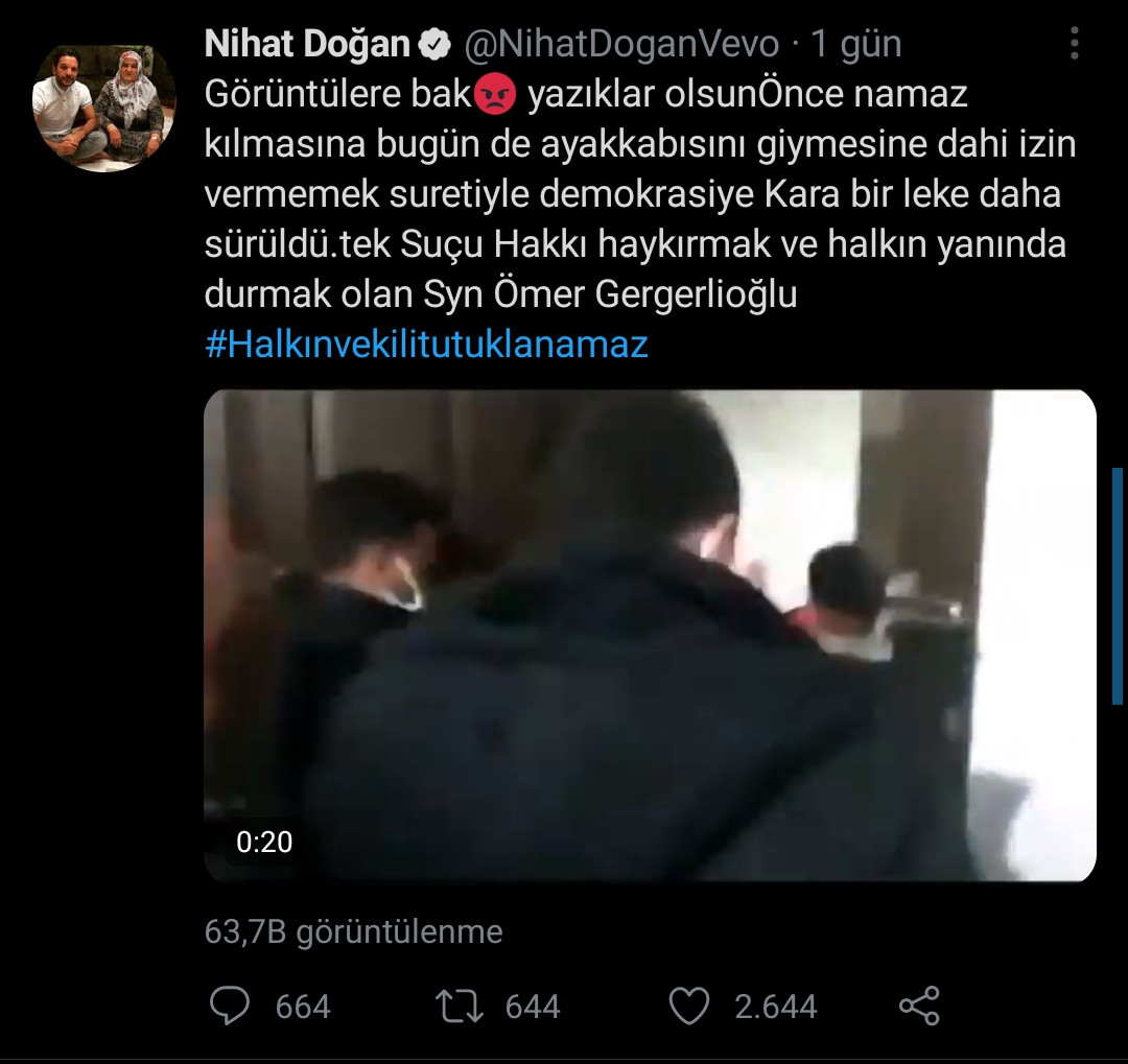 Nihat Doğan Gergerlioğlu'nun Gözaltına Alınmasını Paylaştı: Yazıklar Olsun! - Resim: 1