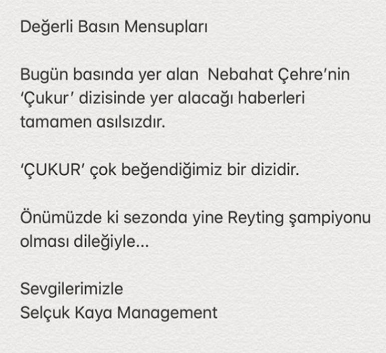 Nebahat Çehre'den Çukur açıklaması - Resim: 1
