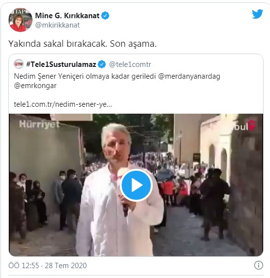 Nedim Şener'den Mine Kırıkkanat'a: Sizin gibi inançsız, imansız... - Resim: 1