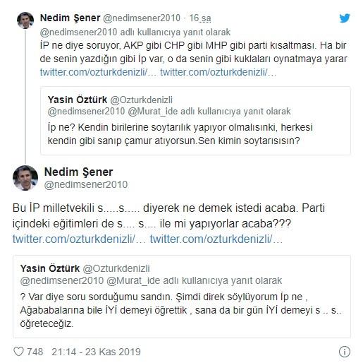 İyi Partili Yasin Öztürk'ten Nedim Şener'e iğrenç sözler - Resim: 2