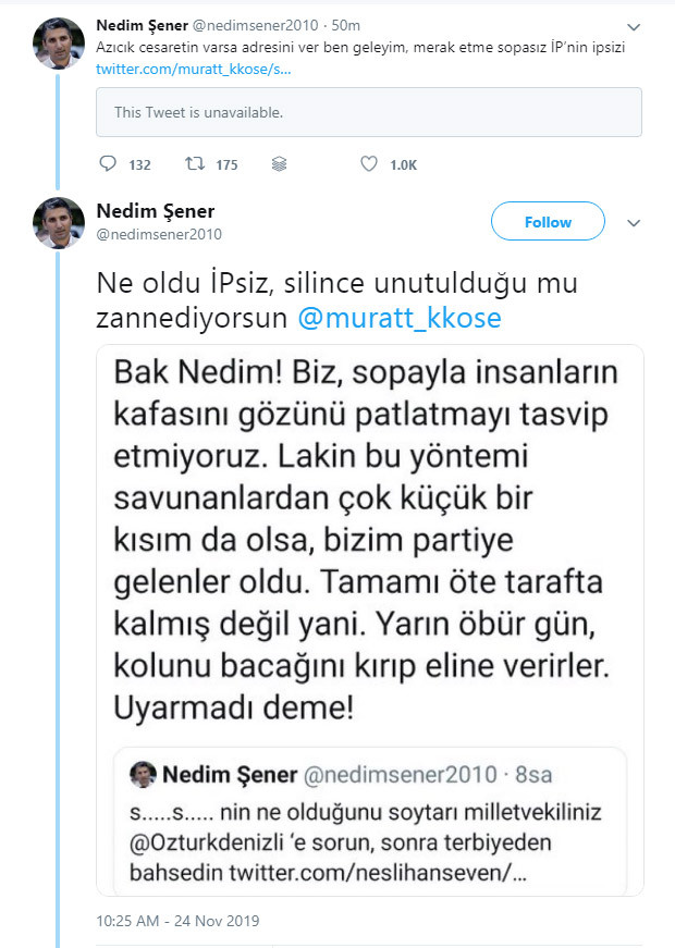 Nedim Şener'e tehdit! Kolunu bacağını kırıp eline verirler - Resim: 1