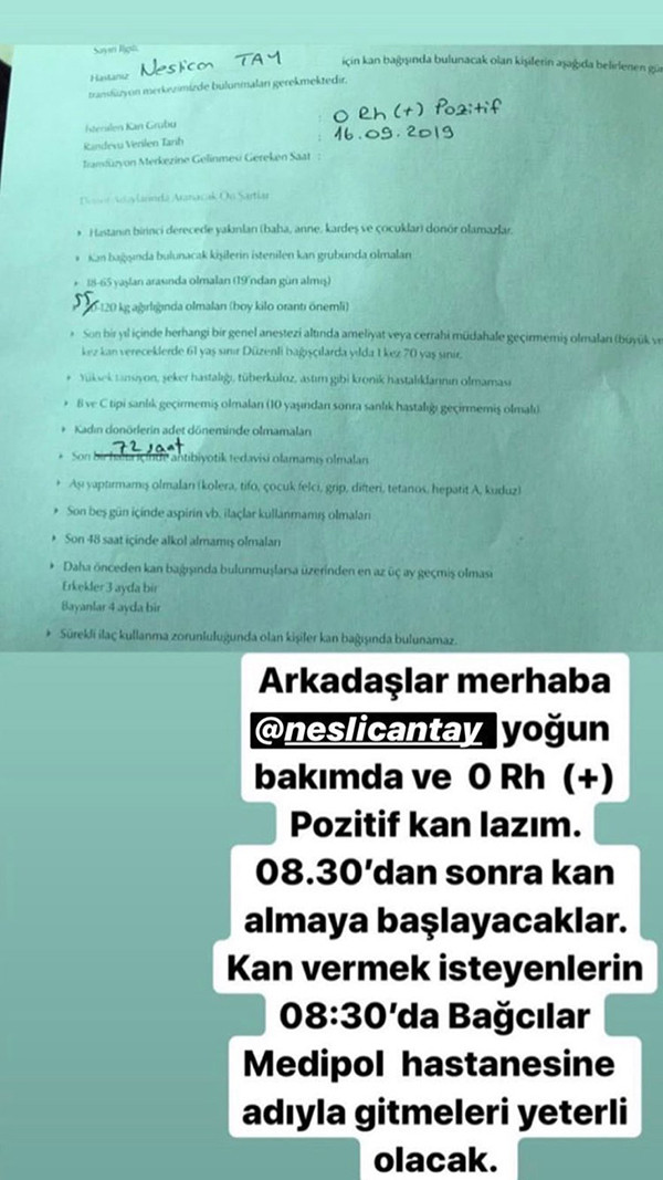 Verdiği kanser mücadelesiyle tanınan Neslican Tay yoğun bakımda! - Resim: 1