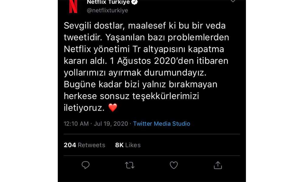Netflix Türkiye'nin veda mesajı ortalığı karıştırdı - Resim: 2