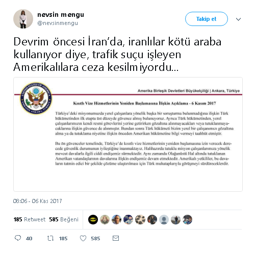 Nevşin Mengü'den ABD’nin vize kararı için flaş yorum! - Resim: 1