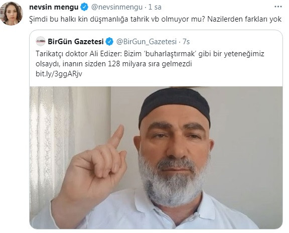 Nevşin Mengü'den Entarili Yobaz Edizer'e Sert Tepki - Resim: 1