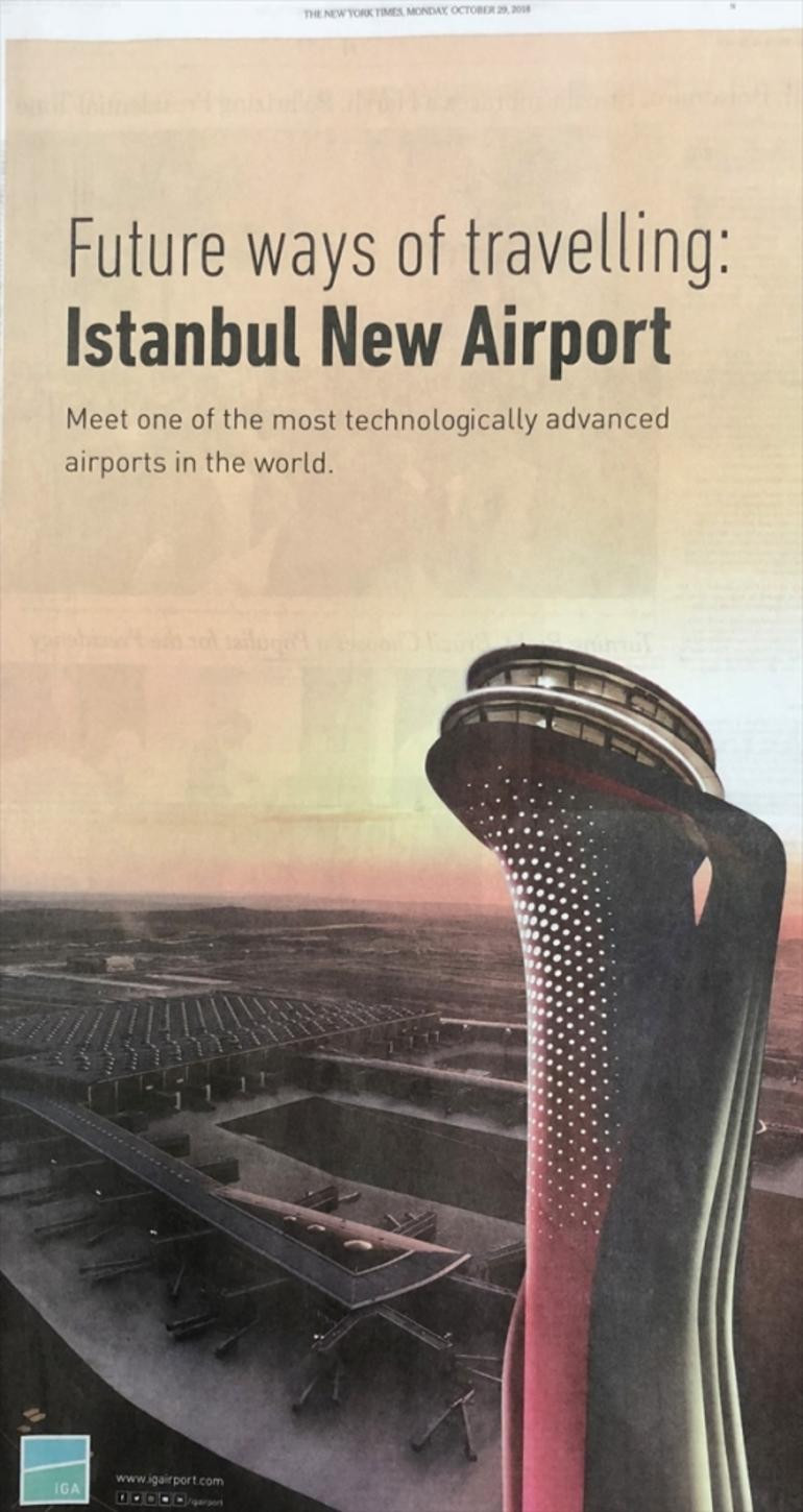 New York Times'ta yer alan İstanbul Havalimanı reklamı sosyal medyada tartışma yarattı - Resim: 1