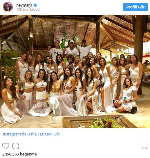 Neymar Melo ve Medina'dan olay yılbaşı paylaşımı! 26 kadınla birlikte... - Resim: 1